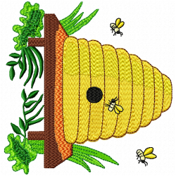 Bees Embroidery Design 2 Bees Embroidery Design 2